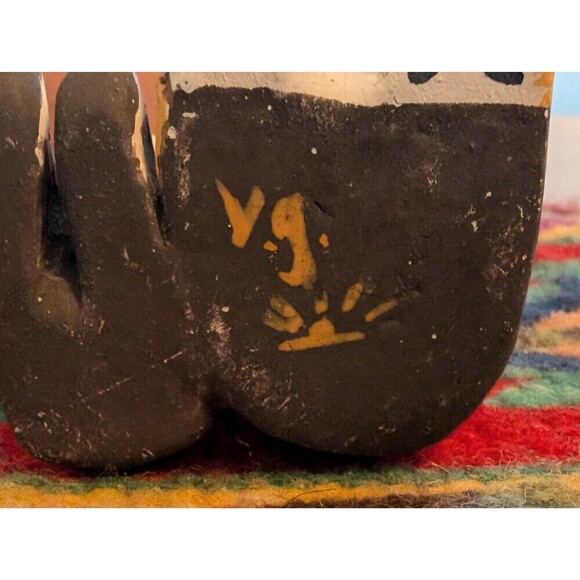 Vintage Pueblo Pottery Storyteller Figurine, Cochiti Native American Folk Art - Picture 4 of 10